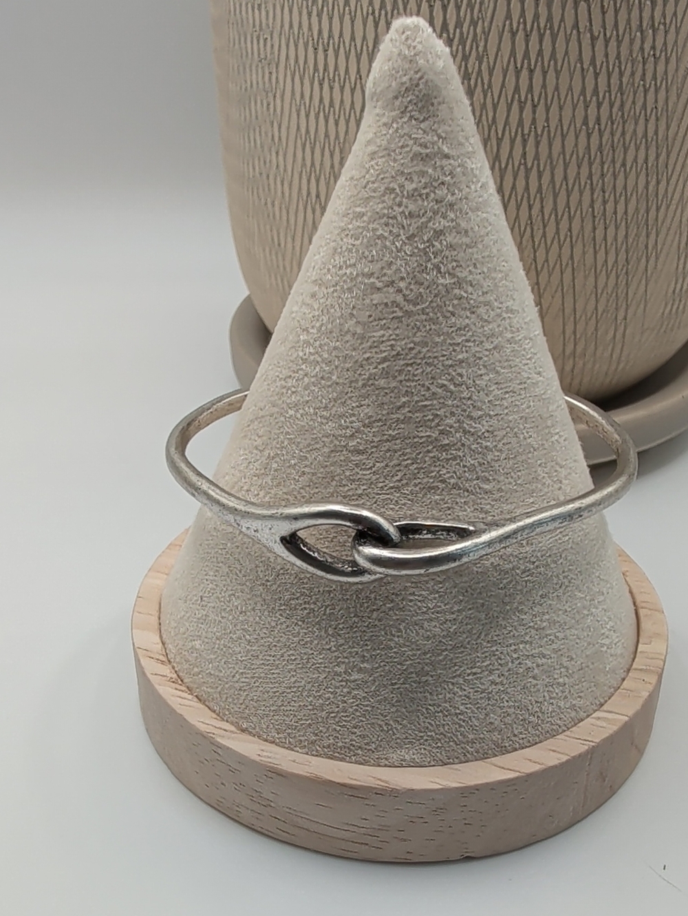 J.Jill Earrings Bracelet Silver Gunmetal Tone Knot Cuff Hoop
